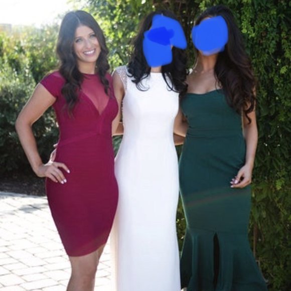 BEAUTIFUL RASPBERRY PINK MARCIANO BODYCON DRESS - Picture 2 of 5